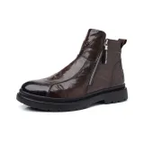 Коричневый с флисовой подкладкой