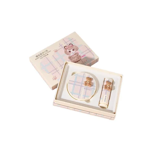 MANSLY Little Bear Подарочная коробка Контузионный BB Крем Матовый Матовый Помада Набор Без эффекта "маски" Длинное Сохранение