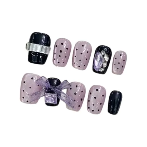 LIANJING [Фиолетовый Беллфлауэр] Ручная работа Фальшивая Погоня Фиолетовый Кошачий глаз Бант Милый и симпатичный Ветер 20 мм Короткий LADDER