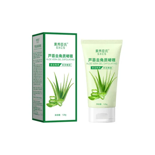 SUXIUCHENSHI Алоэ Вера Отшелушивающий Гель Мягкий и Осветляющий Глубокая Очистка Питание Успокаивающая Кожа 120г Упаковка