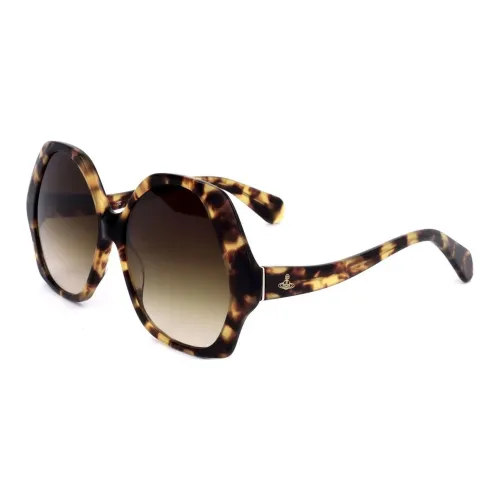 Vivienne Westwood Ацетат Круглые Солнцезащитные Очки Детские Черные