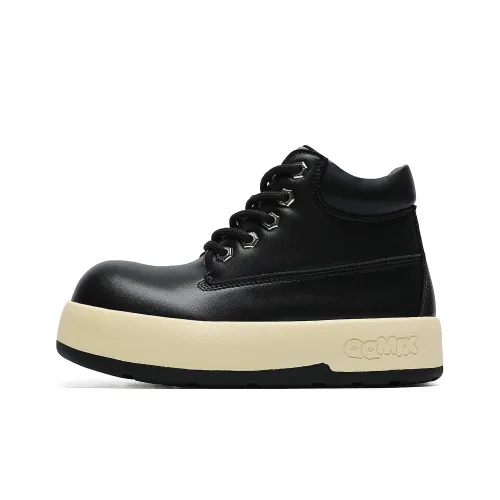 Hong Kong Meng Термическая визуально увеличивающая рост нижняя юбка устойчивая короткая сноубутсы унисекс черный