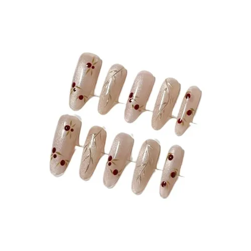 LIANJING [Adzuki] Ручная работа Искусственная Погоня Человеческого Ногтя Pure And Tender Фасоль Адзуки Мягкое Осветление Кошачий глаз Искусство Ногтей 30MM Овал