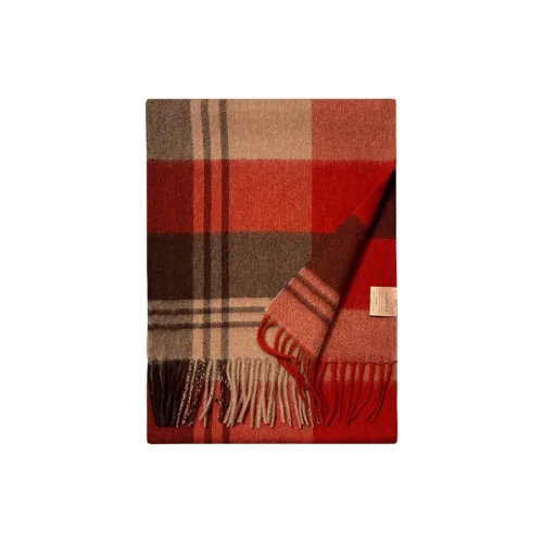 MITHAOL KUSC Шарфы из овечьей шерсти женские красно-коричневые