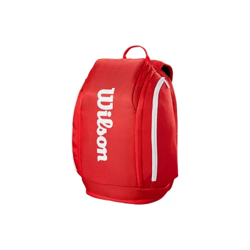 Wilson 100% Polyester Backpacks Red Unisex Wilson 100% Полиэстер Рюкзаки Красный Унисекс