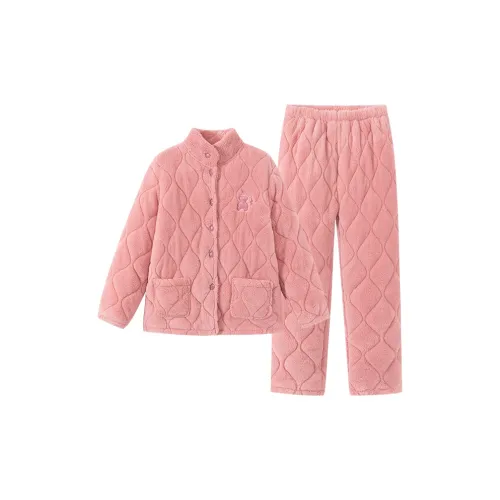 Городская красота Pajama Комплект Женский Вишневый цветок Розовый