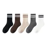 5 пар (Черный + Кофе + Светлый хаки + Белый + Серый)