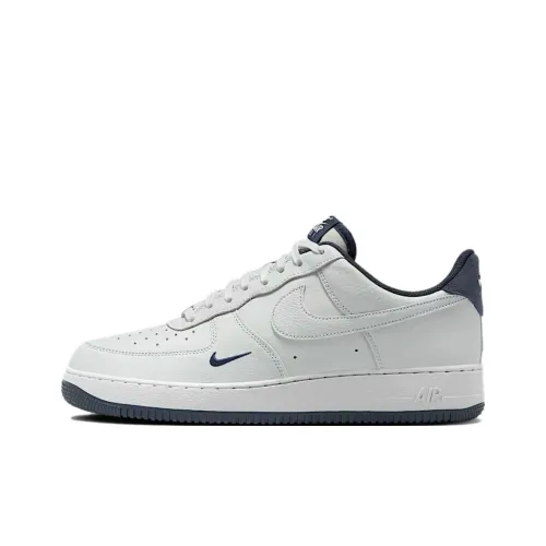 Nike Air FORCE 1 LV8 Slip-on Устойчивый к истиранию Низкий Топ Скейтбординг Кроссовки Унисекс Белый Темно-синий
