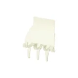 Белая заколка для волос