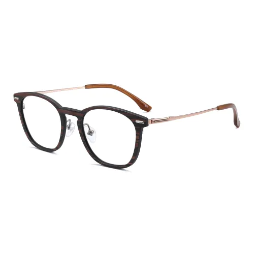 PULAIS Чистый титан Деревянный Квадратные Оправы для очков Мужские