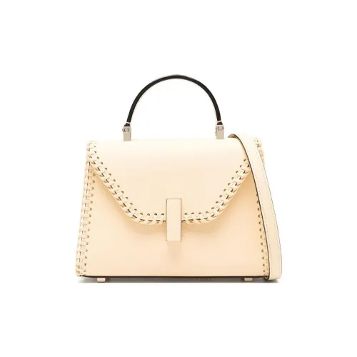 Valextra Iside Телячья кожа Сумка через плечо Сумка Мини Женская Розовый воск Желтый