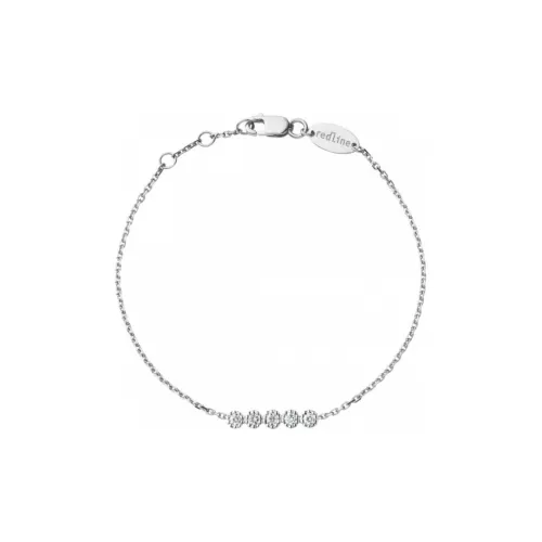 Redline 18К Белое золото браслеты с алмазами унисекс серебряный