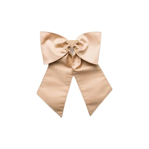 PRADA Ткань Заколки для волос Женские Камео Коричневый Бежевый