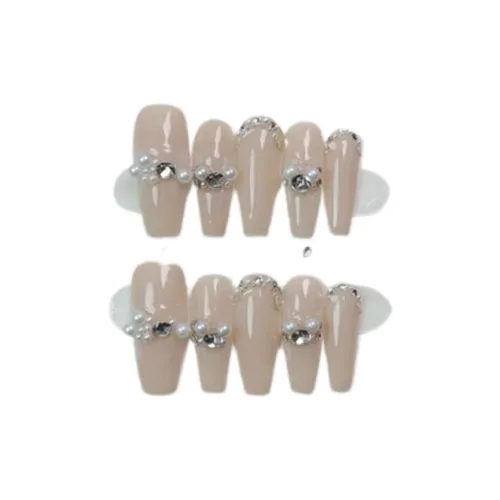 LIANJING [Ina] Минималистичный False Nail Длинный Осенний Зимний Осветляющий Наклейка для Ногтей 30 мм Трапециевидный