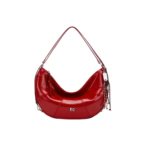 MCMIKO Сумка через плечо из коровьей кожи сумка на плечо обычная праздничный красный для женщин