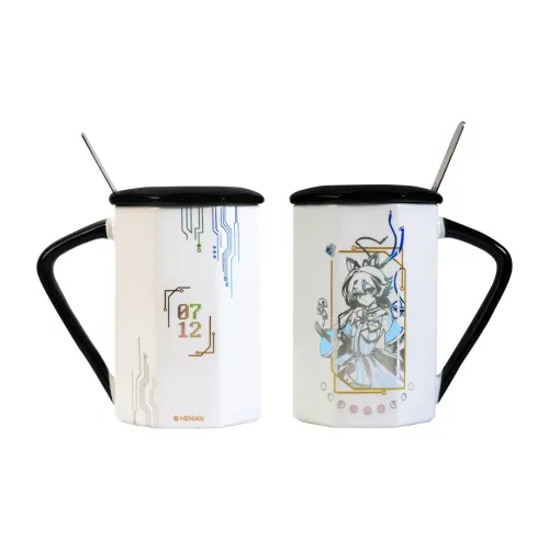 ingyunshi Ло Тяньи Сердце RHYTHM Resonance Крест Секционный Керамика Рекомендуемая чашка бюстгальтера Мерч по IP