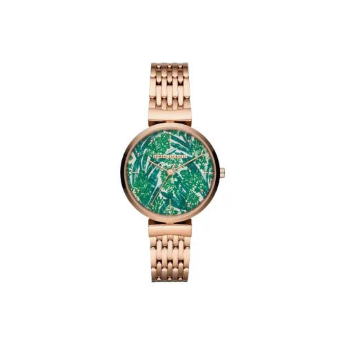 ARMANI EXCHANGEAE Women's Watch Кварцевый механизм ремешок из нержавеющей стали 36 мм зеленый циферблат