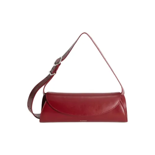 JIL SANDER Cannolo Телячья кожа Сумка через плечо Маленькая Женская Кедр Красный