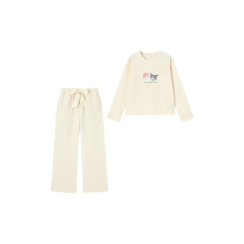 GU x Sanrio Sanrio Three Little Piglets Совместный бренд THREE Little Piglets Совместный бренд SS25 Набор пижам Женские Естественный