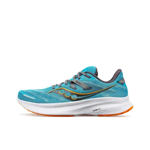 Saucony Guide 16 Амортизаторы Slip-resistant Abrasion-resistant Низкий топ Повседневные беговые кроссовки Мужские Blue