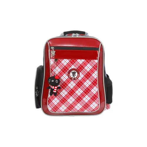 UNME Эмульсия Layer Студенческая Сумка Средняя Детская Красная Клетка Синяя Клетка