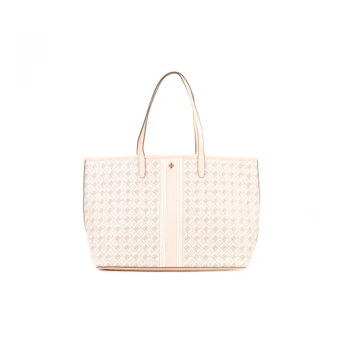 TORY BURCH Perry Покрытый холст Тоут Сумка Сумка для покупок Сумка на плечо Сумка Большая Женская Розовая Многоцветная