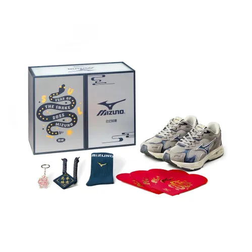 Mizuno Racer S Беговые кроссовки Низкий топ Серый Синий Унисекс