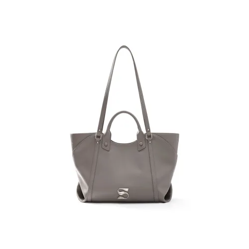 MCMIKO Искусственная кожа Сумка через плечо Стандартная Женская Серого цвета