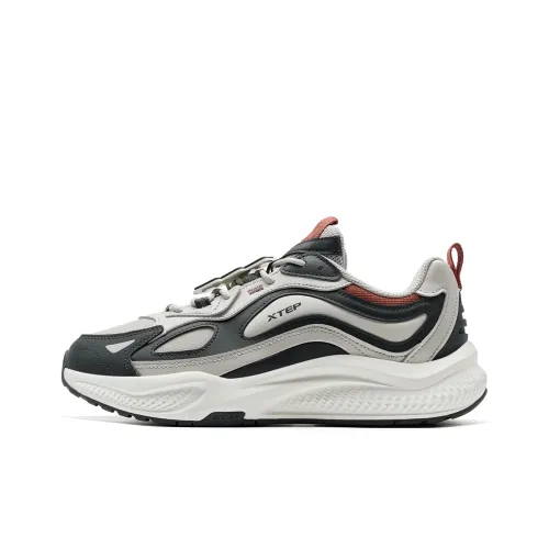 XTEP Нескользящий Легкий Низкий Топ Повседневный Мужской Серый Черный Красный