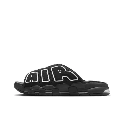 Nike Air More Uptempo Slip Resistant Shock Absorbers Слипоны Унисекс Черный