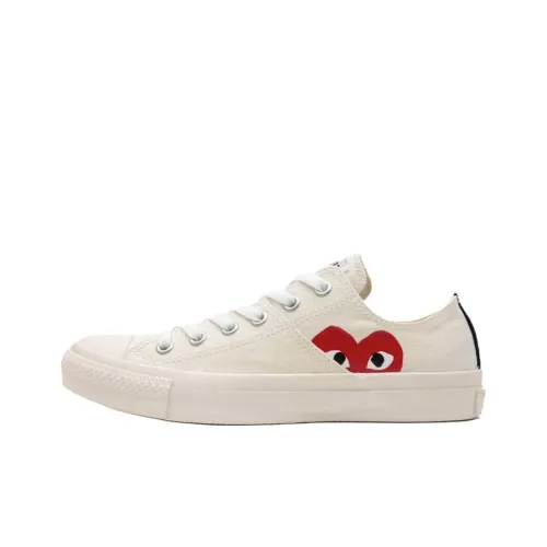COMME Des GARÇONS PLAY x Converse All Star Low Top Кеды Унисекс Белый