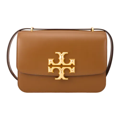 TORY BURCH ELEANOR Коровья кожа Сумка через плечо Средняя Женская Лось Коричневый