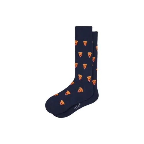 Paul Smith 1 пачка Морской синий Мужской MID Носки до икры