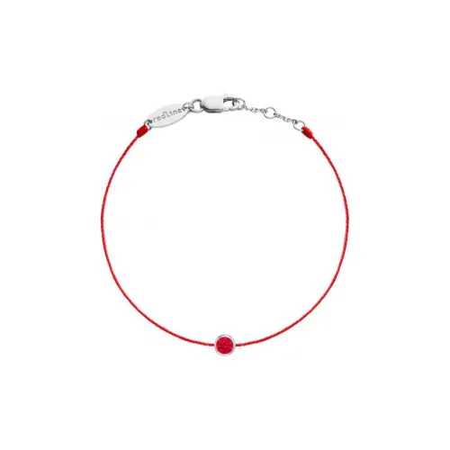 Redline 18К Белое золото с рубином браслеты унисекс красный