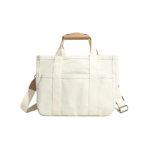 SEPTWOLVES Холст Сумка Большая Женская Белая