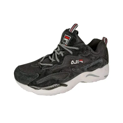 FILA Ray Tracer Износостойкие Дышащие Низкие Беговые Кроссовки Женские Черные