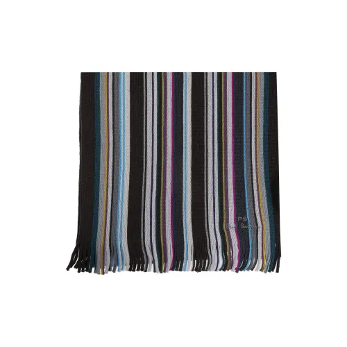 PS By Paul Smith Мериносовая шерсть Вязаные шарфы Мужской Многоцветный