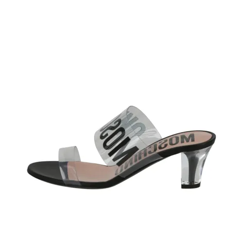 MOSCHINO Слипоны 5 см Женские Черные