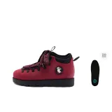 Темно-розовый, красный | Шарф с медведем, значок | Черный [Подарочная упаковка, увеличивающие стельки]