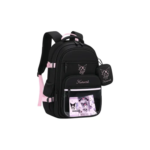 Sanrio Kulomi Polyester Campus Средняя школа Студенческий Рюкзак Стандартный Женский Черный