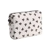 Чёрный бант, плиссированный белый клатч