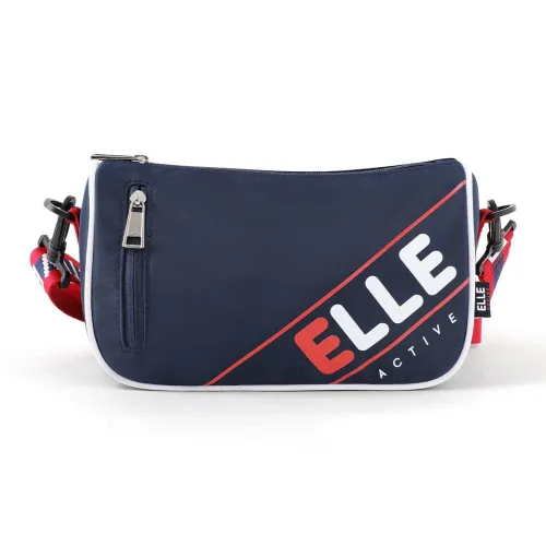 ELLE Active Ткань Сумка через плечо Средняя Женская Красная и Синяя