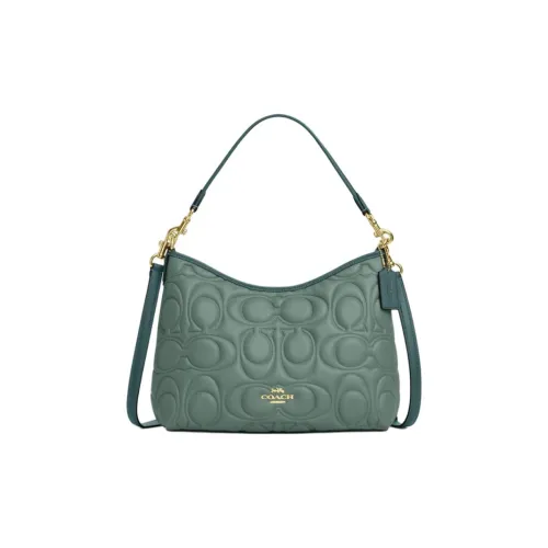 COACH Лорел Кожа Сумка на плечо Большая Женская Шалфейно-зеленая