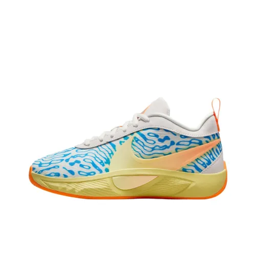 Nike Giannis Freak 6 Детские баскетбольные кроссовки Low Топ Белый, Синий и Оранжевый Унисекс