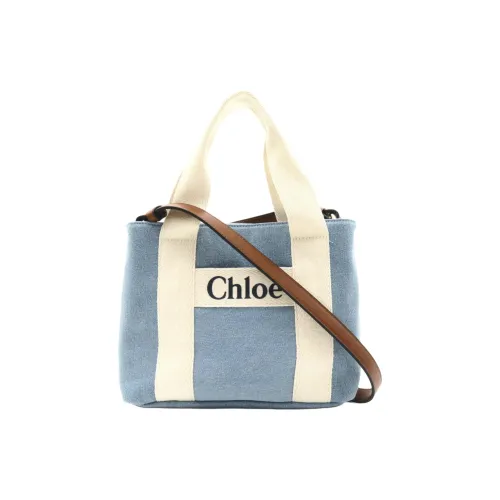 Chloe Деним Сумка через плечо Сумка Детский Синий Сливочный