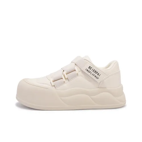 JIONGSEN противоскользящие амортизаторы с устойчивостью к истиранию Низкие кеды для скейтбординга Женские Бежевые