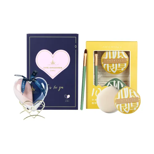 AMORTALS 100% Puff Набор Коробка + Xin Yue Makeup Губка Коробка Комбинация MAKE UP Tools Нет Розовый