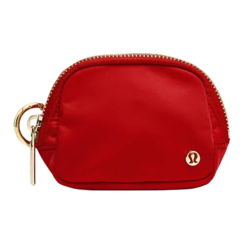 lululemon Everywhere Нейлон Монета Кошелек Нано Женские Темно-красный