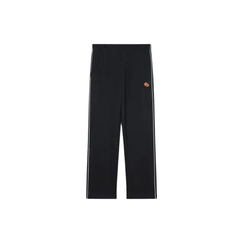 KENZO FW24 Вязаные тренировочные брюки мужские черные