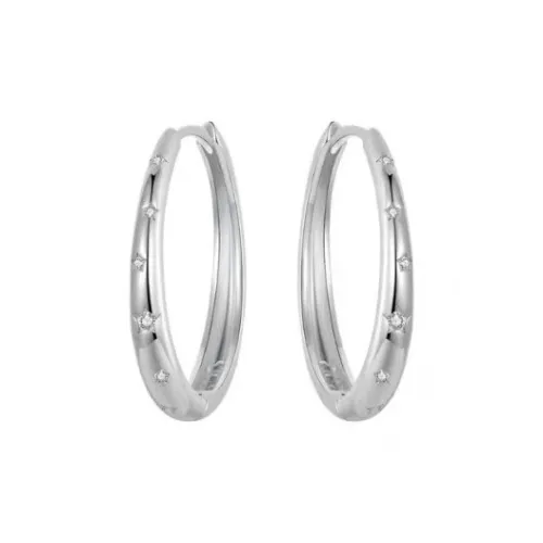 QIANFANGDAHUANGYE Серьги с цирконием Унисекс